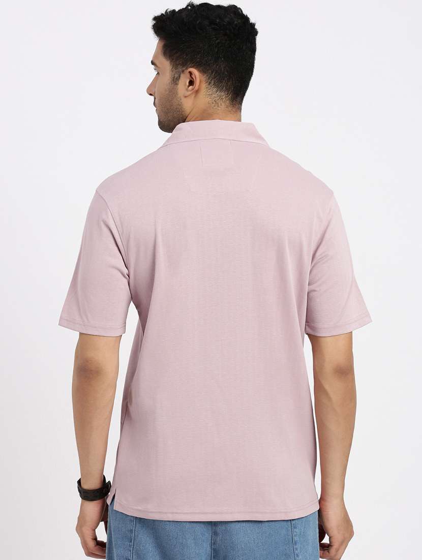 men solid short sleeve casual shirt - 21550051 -  Standard Image - 2