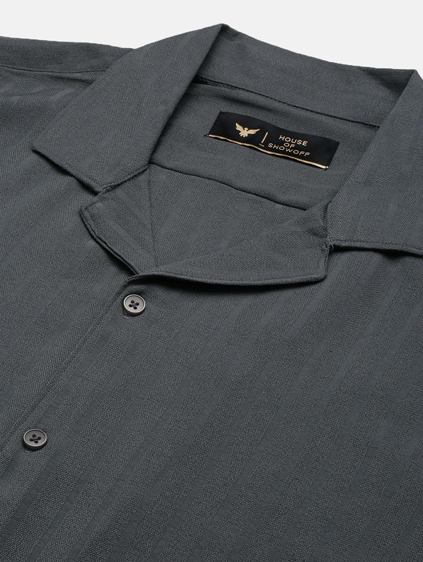men solid shirt & shorts co-ord set - 21550191 - Standard Image - 7