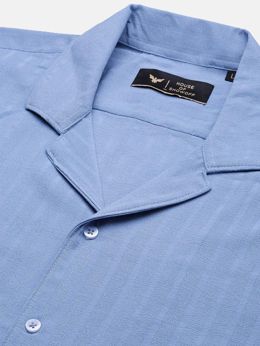 men solid shirt & shorts co-ord set - 21550192 - Standard Image - 7