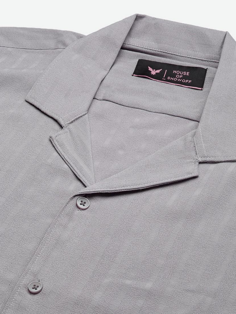 men solid shirt & shorts co-ord set - 21550195 - Standard Image - 7