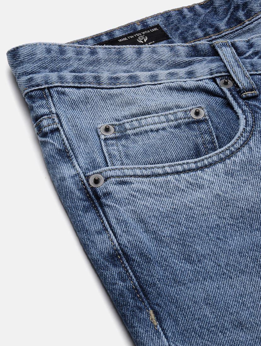men low rise plain denim jeans - 21550224 - Standard Image - 7