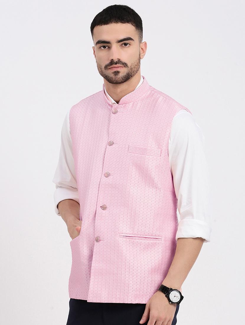 men self designed nehru jacket - 21550269 - Standard Image - 2