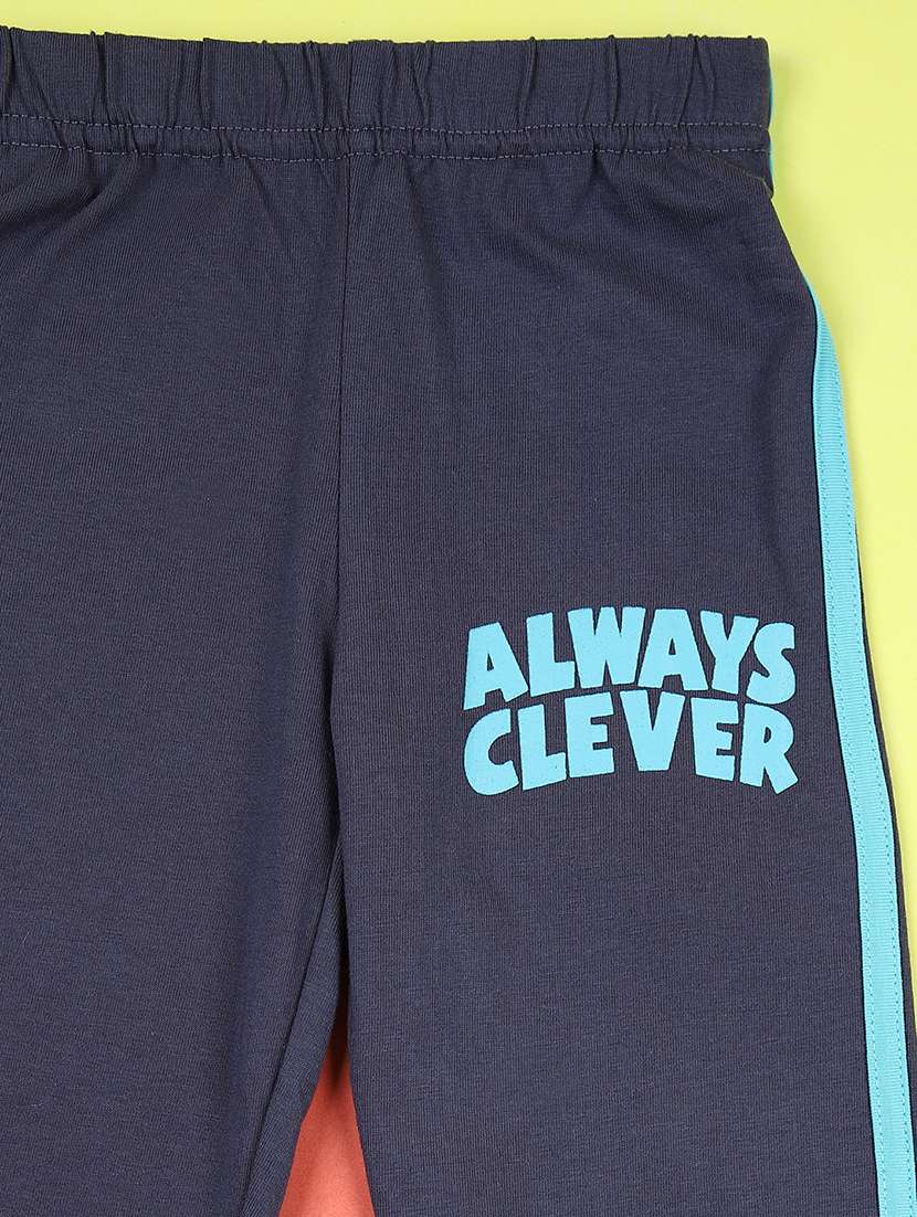 boys blue graphic printed full length set - 21550278 -  Standard Image - 2