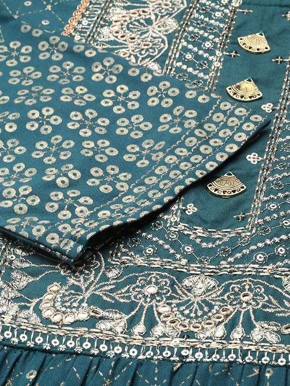 women three quarter sleeve kurta pant with dupatta set - 21550326 -  Standard Image - 7