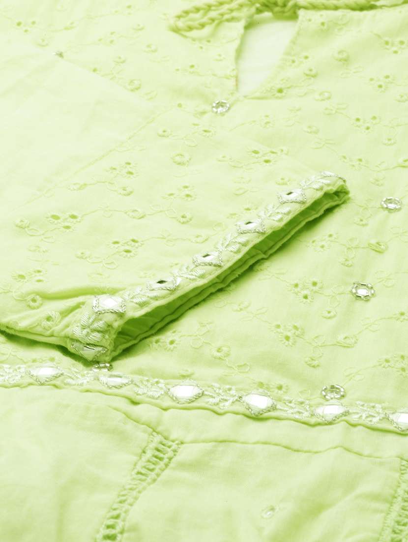 women three quarter sleeve kurta pant with dupatta set - 21550340 -  Standard Image - 7