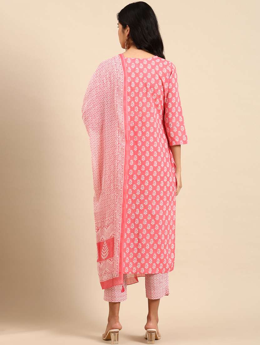 women printed kurta pant set with dupatta - 21550342 -  Standard Image - 2