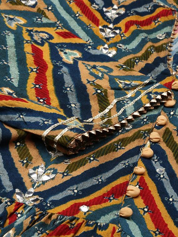 women printed kurta sharara with dupatta set - 21550360 - Standard Image - 7