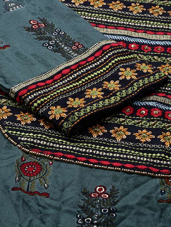 women embroidered kurta palazzo with dupatta set - 21550370 -  Standard Image - 7