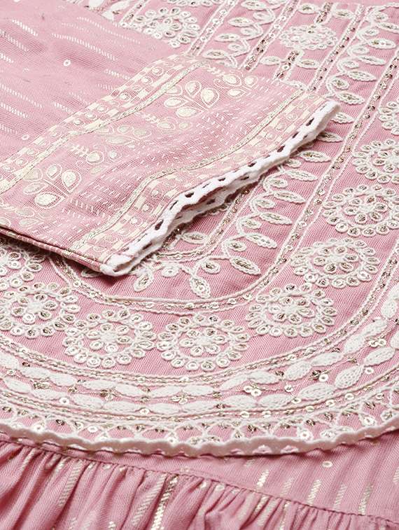 women three quarter sleeve kurta pant with dupatta set - 21550376 -  Standard Image - 7