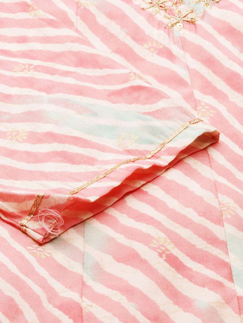 women three quarter sleeve kurta pant with dupatta set - 21550395 -  Standard Image - 7