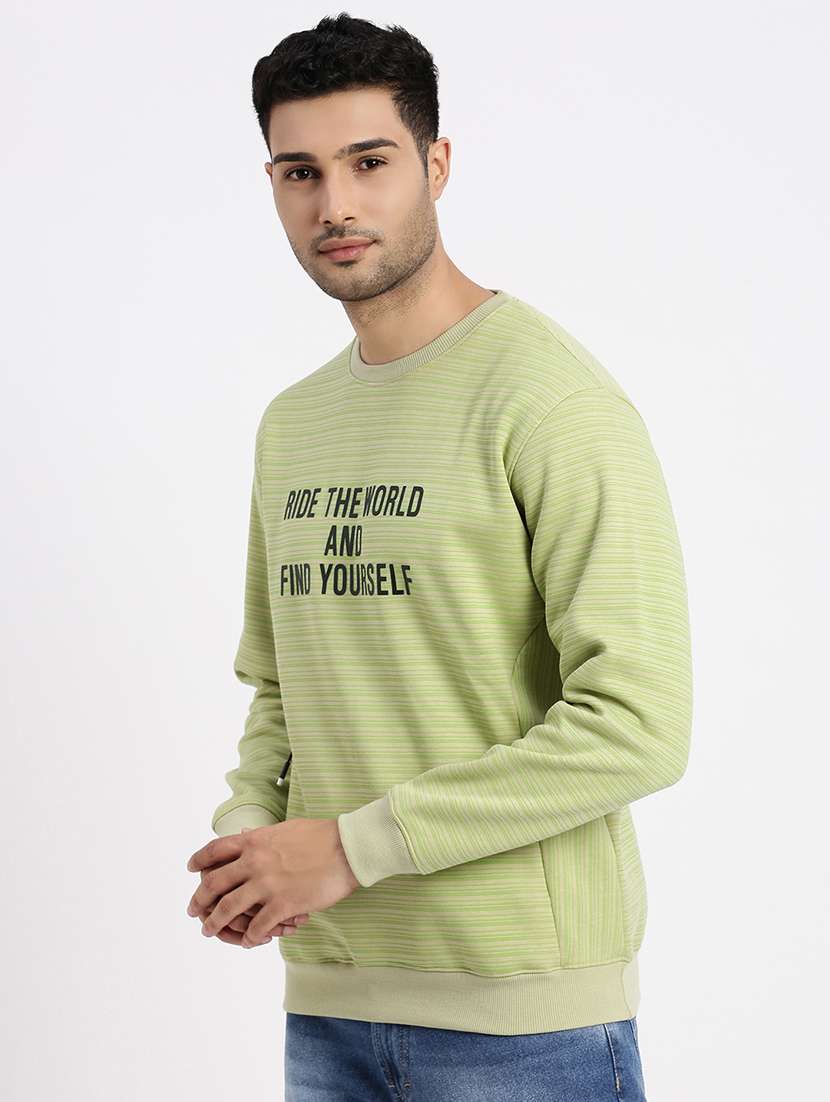 men chest print long sleeve sweatshirt - 21550440 -  Standard Image - 2