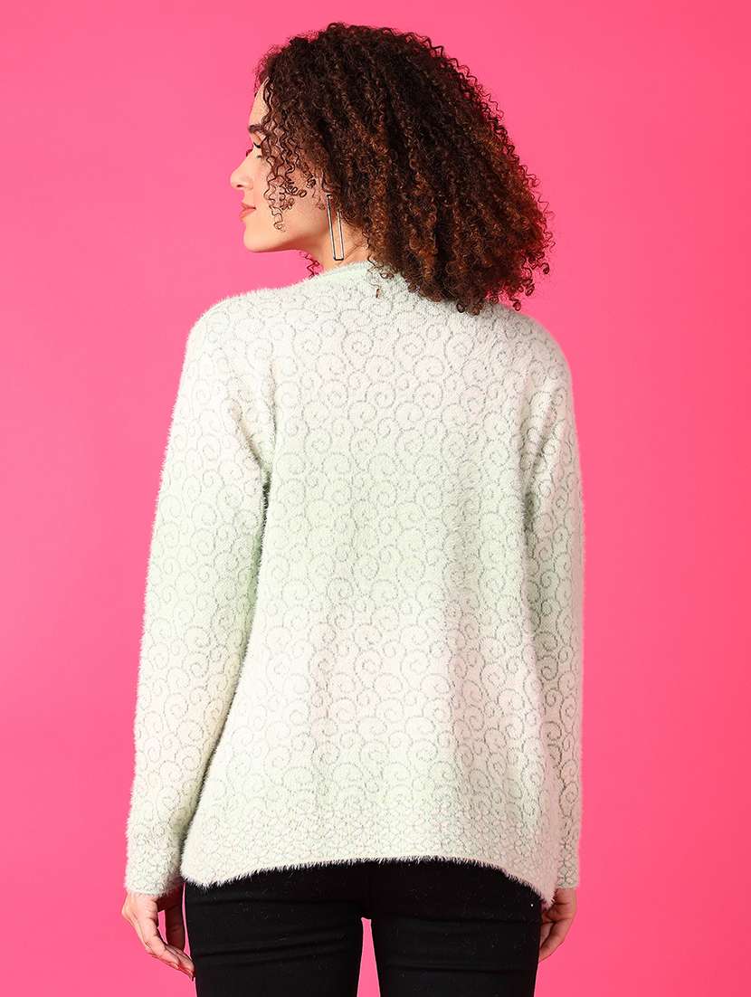 women self designed long sleeve cardigan - 21550526 -  Standard Image - 2