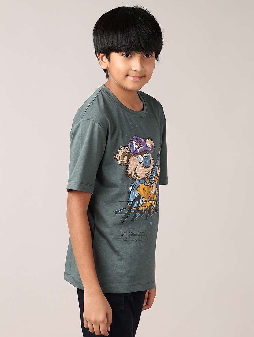 boys front print short sleeve t-shirt - 21550528 -  Standard Image - 2