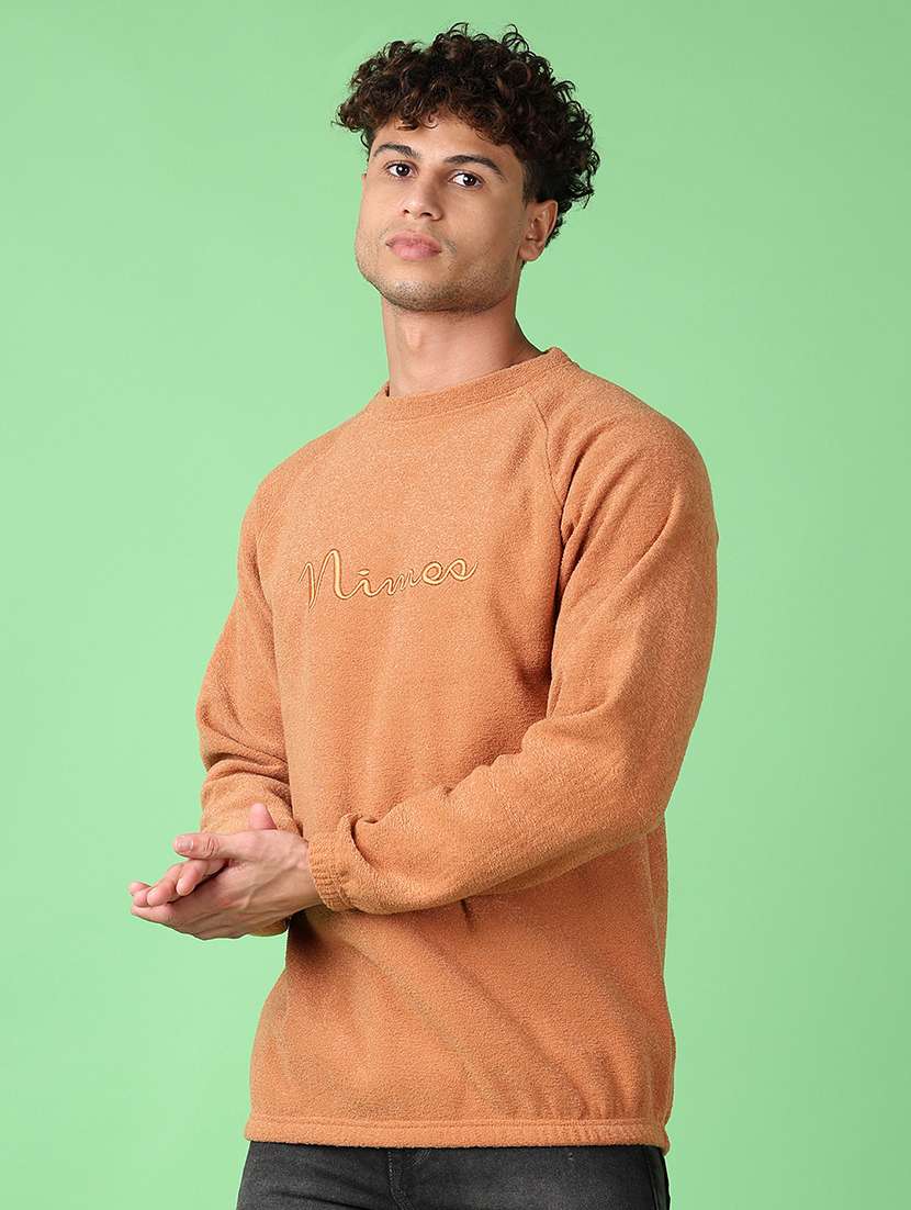 men chest print round neck regular fit sweatshirt - 21550559 -  Standard Image - 2