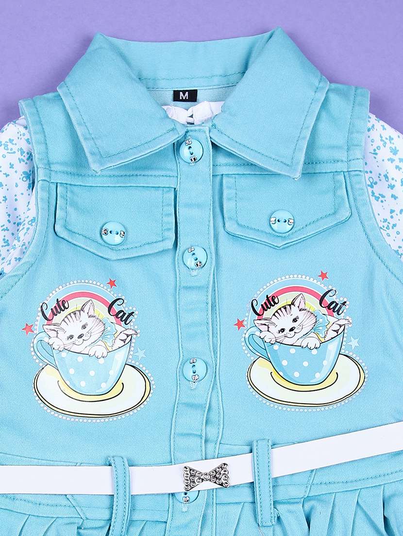 girls printed cotton twin set - 21550563 -  Standard Image - 2