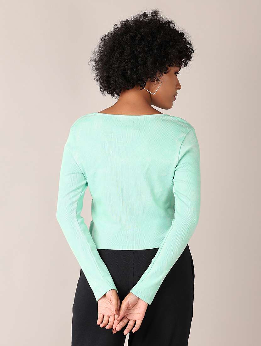 women solid long sleeves regular top - 21550622 -  Standard Image - 2