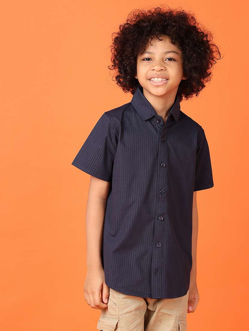 boys short sleeves striped shirt - 21550627 -  Standard Image - 2