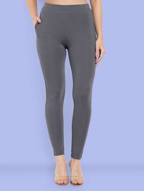 women solid ankle length leggings - 21550958 - Standard Image - 0