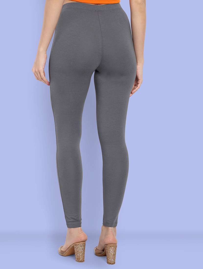 women solid ankle length leggings - 21550958 - Standard Image - 2