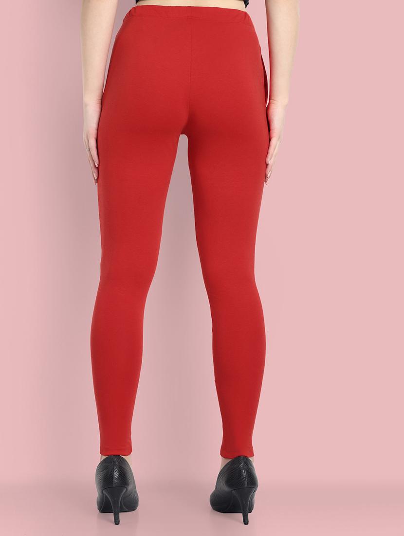 women solid ankle length leggings - 21550979 - Standard Image - 2