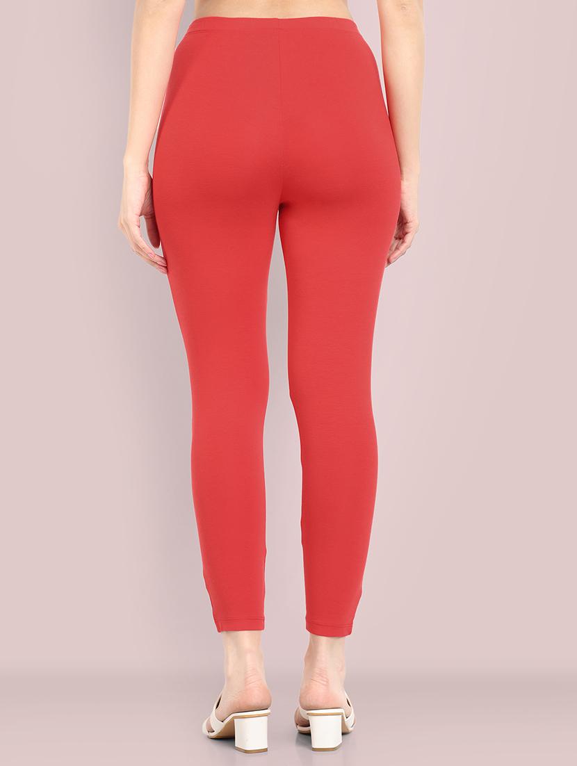 women solid ankle length leggings - 21550994 - Standard Image - 2