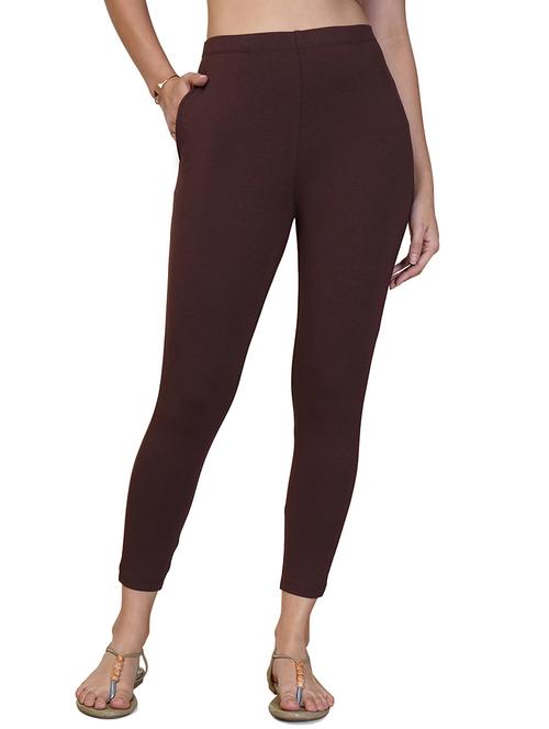 women solid ankle length leggings - 21550997 - Standard Image - 0