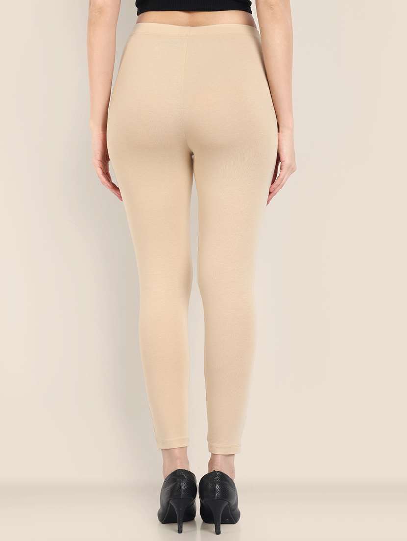 women solid ankle length leggings - 21551008 - Standard Image - 2