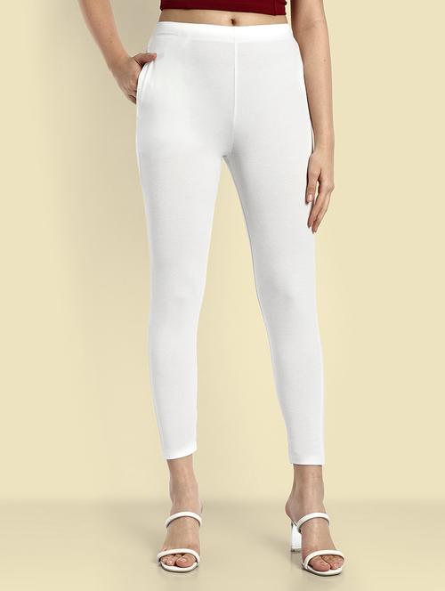 women solid ankle length leggings - 21551018 -  Standard Image - 0