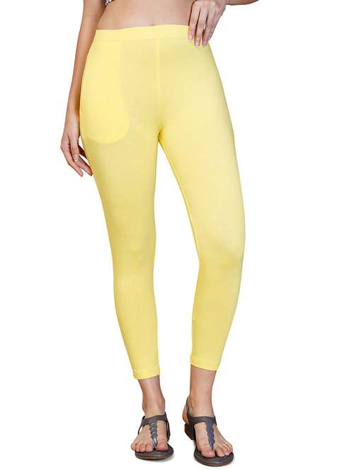 women solid ankle length leggings - 21551029 -  Standard Image - 0