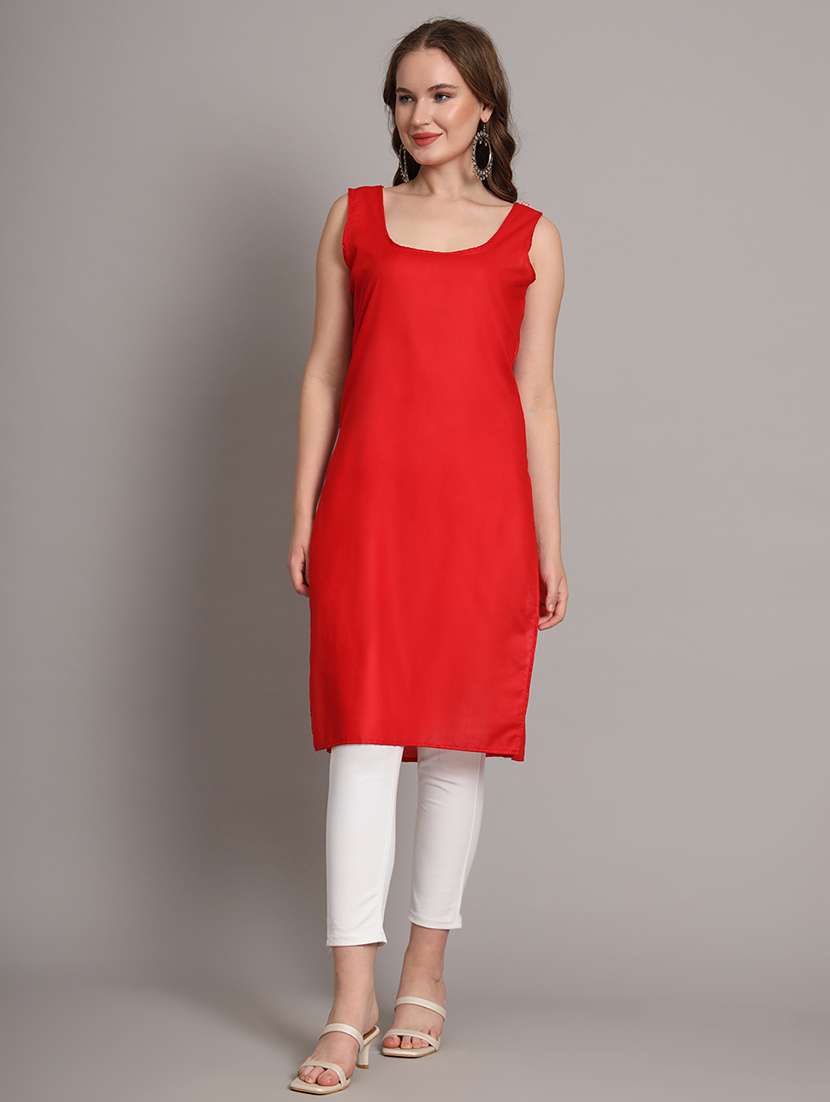 red cotton camisole