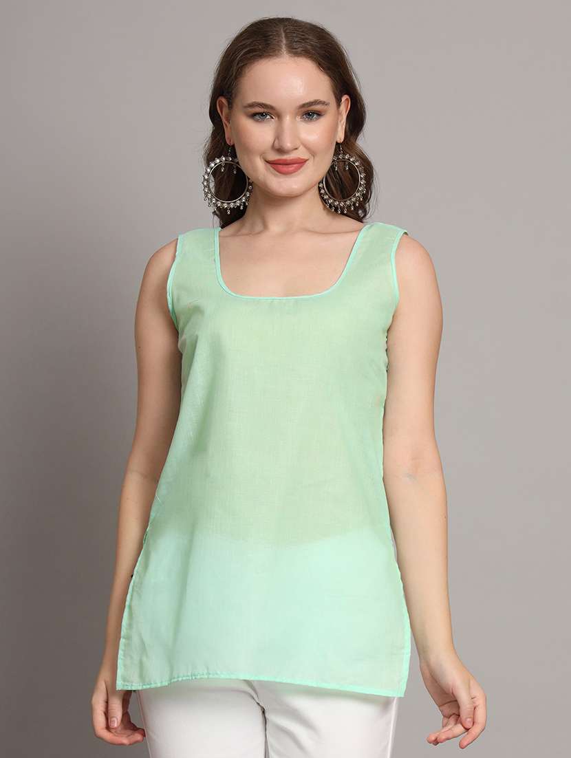 green cotton camisole - 21551075 - Zoom Image - 0