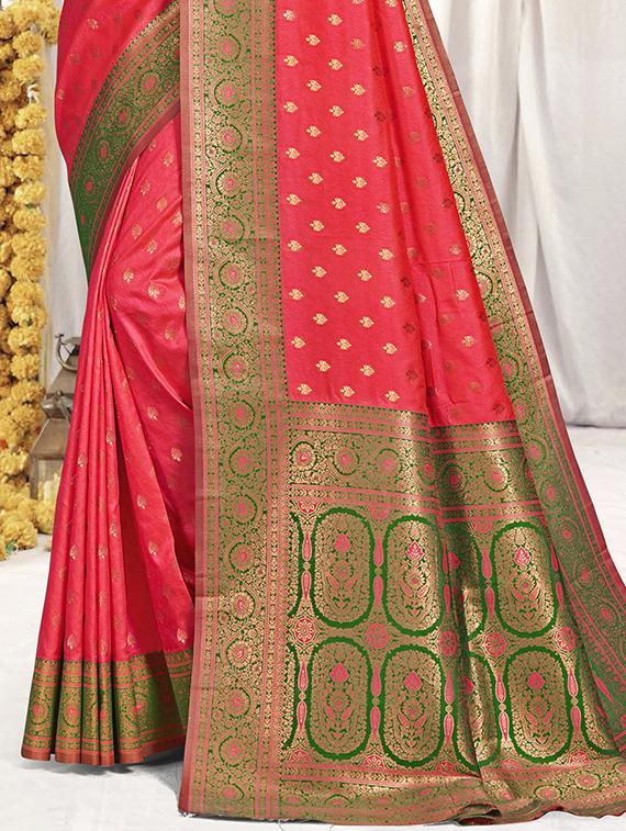 women zari work banarasi saree with blouse - 21551136 - Standard Image - 2