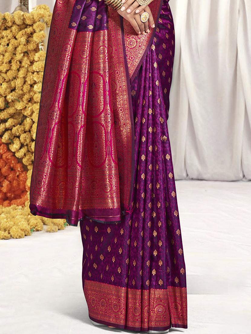 women zari work banarasi saree with blouse - 21551138 - Standard Image - 2