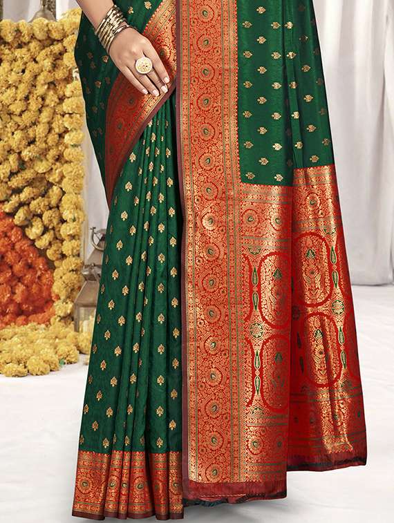 women zari work banarasi saree with blouse - 21551139 -  Standard Image - 2