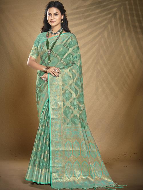 women self design banarasi saree with blouse - 21551180 - Standard Image - 0