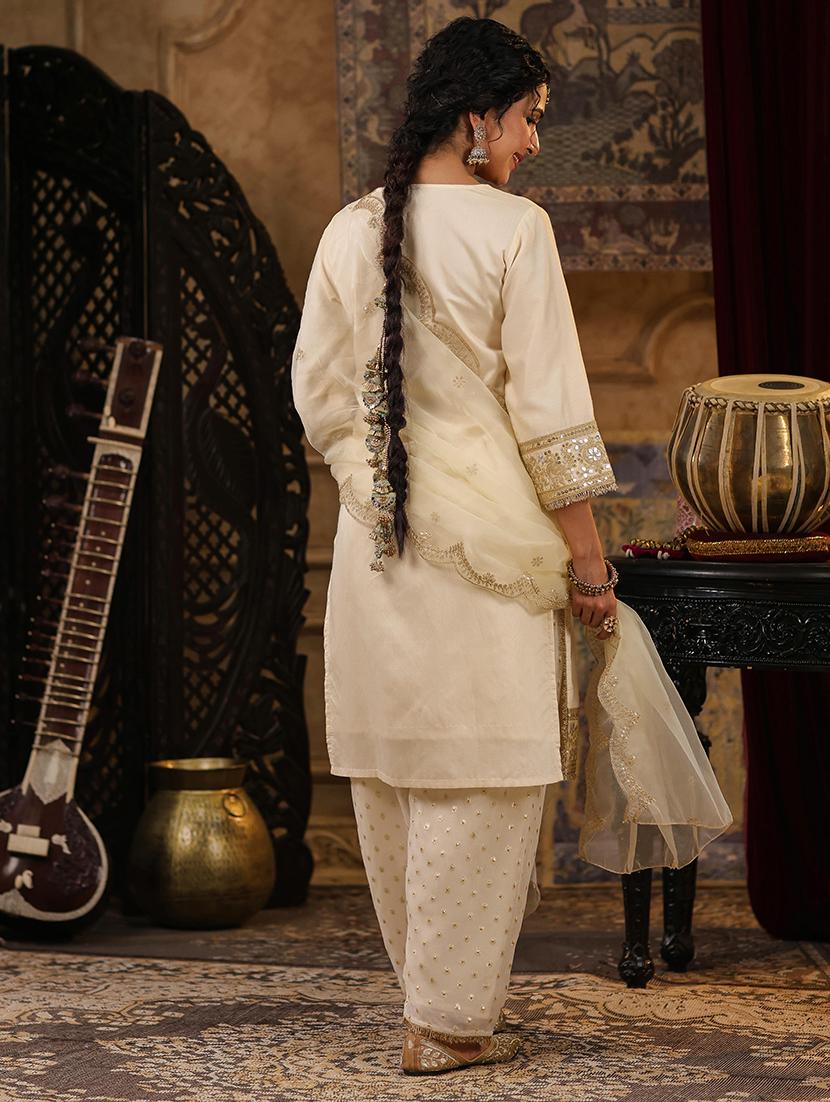 women embroidered kurta salwar set with dupatta - 21551410 - Standard Image - 2