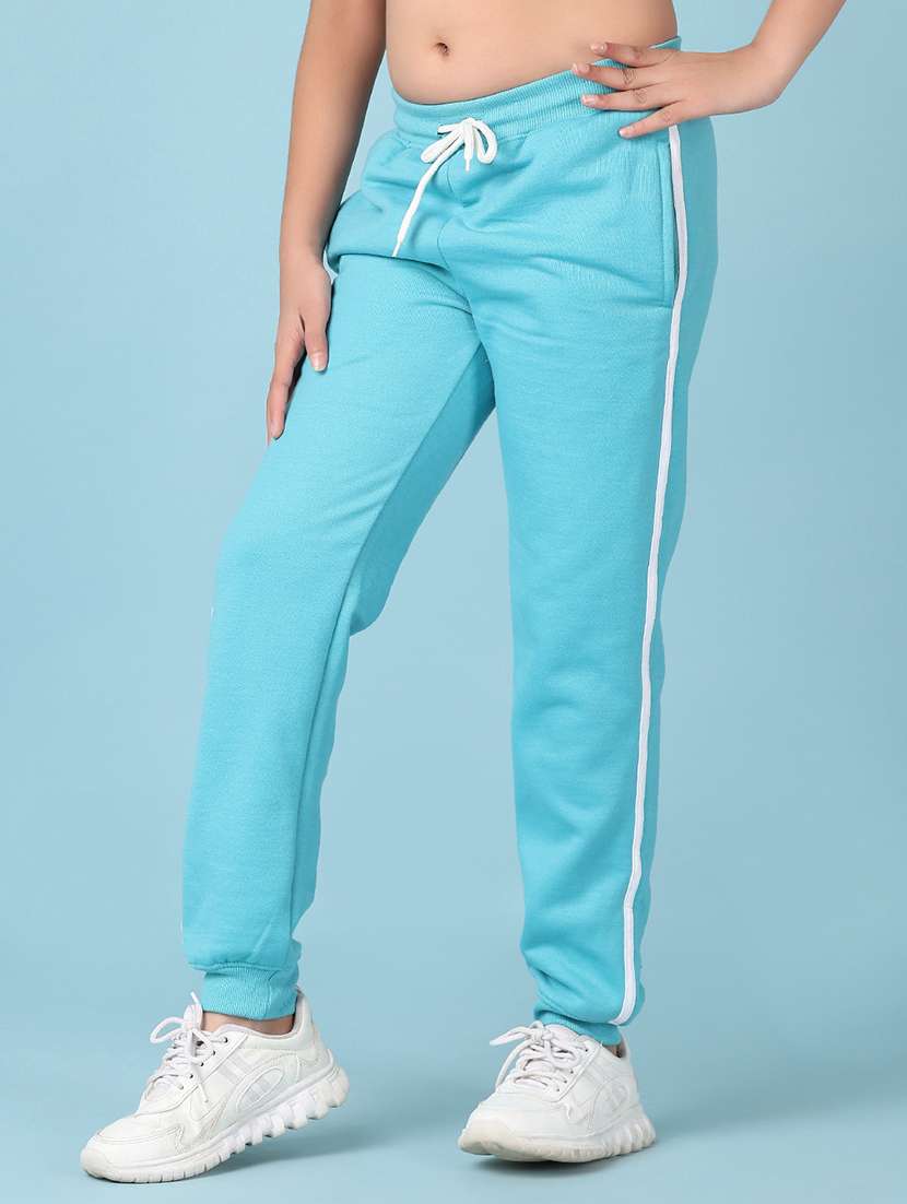 girls light blue solid jogger - 21551467 -  Standard Image - 2