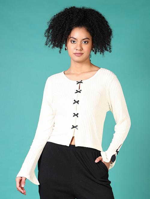 women solid long sleeve top - 21551558 -  Standard Image - 0