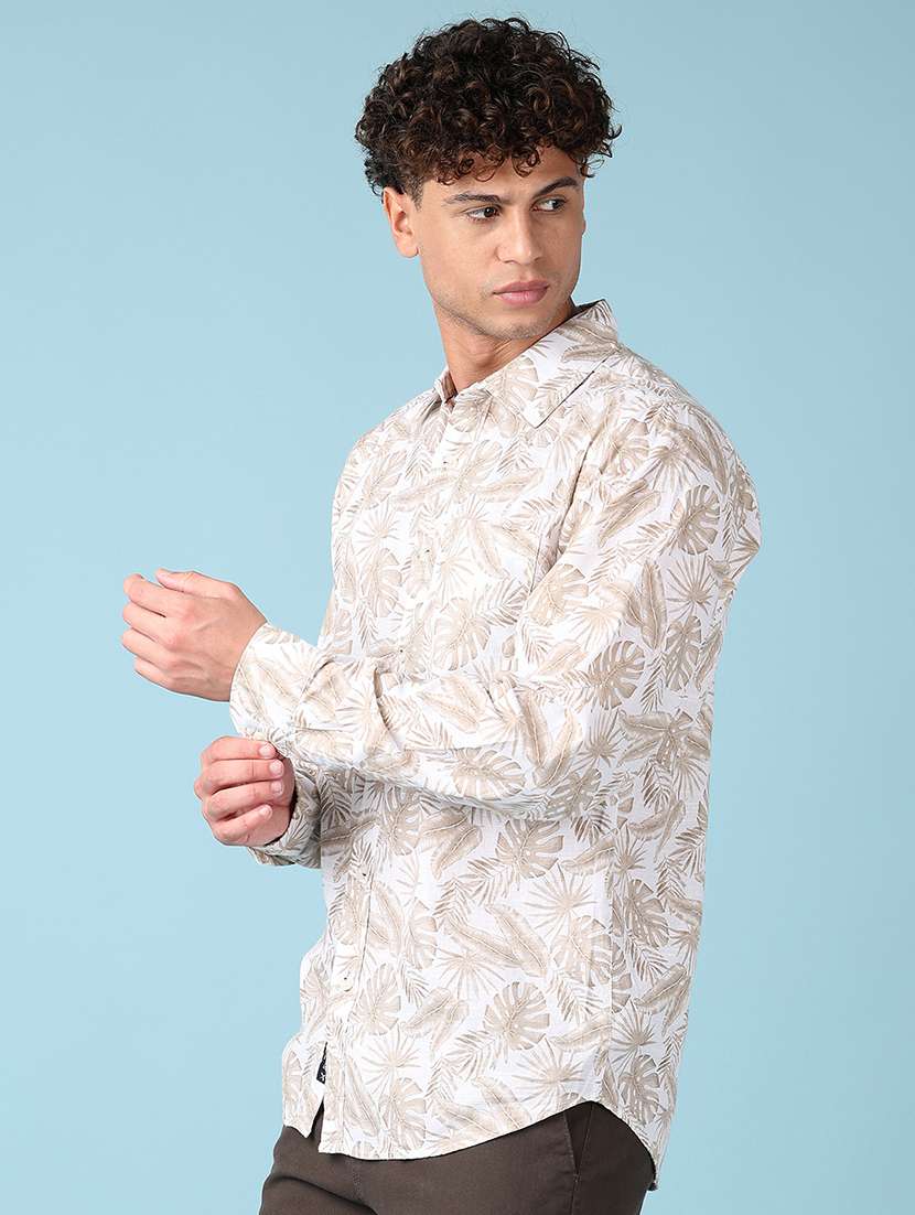 men long sleeves printed casual shirt - 21551562 -  Standard Image - 2