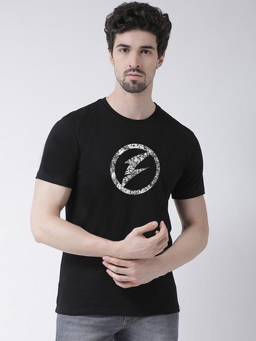 men front print short sleeve t-shirt - 21551923 - Standard Image - 0