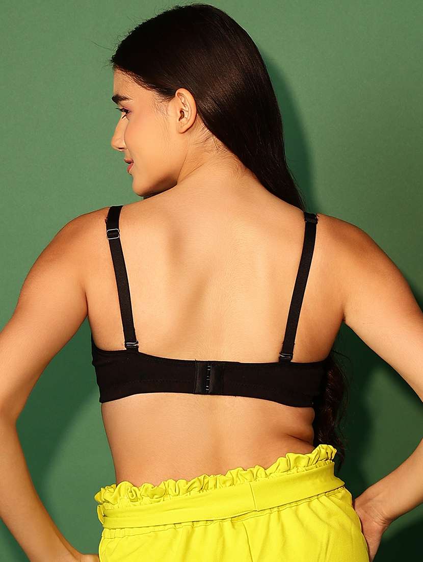 Women Solid Cotton T-shirt Bra - 21552095 -  Standard Image - 2