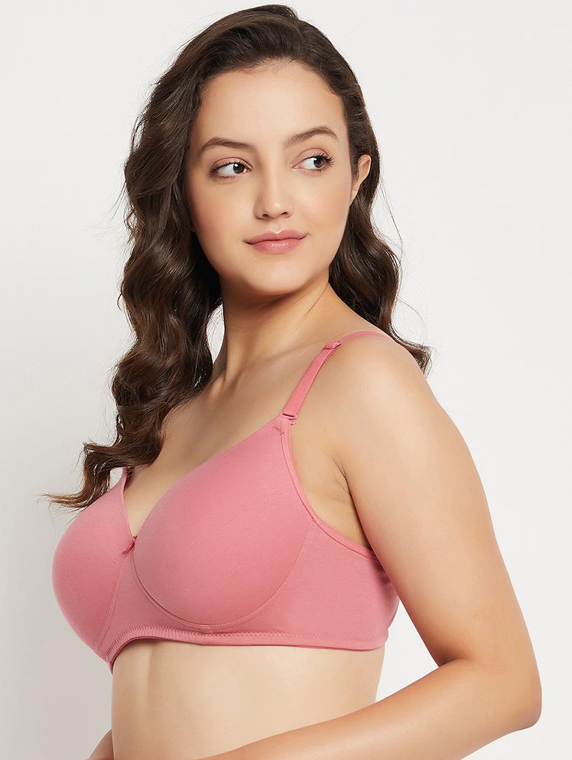 women solid non wired t-shirt bra - 21552136 - Standard Image - 2