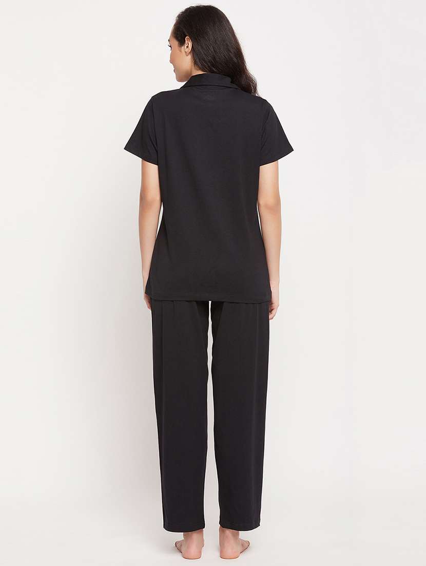 women printed pyjama nightwear set - 21552200 -  Standard Image - 2