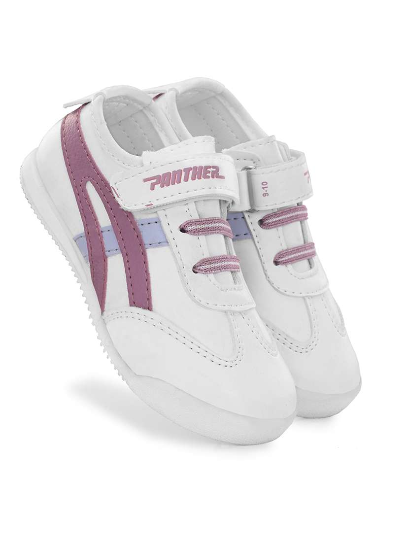 boys white rexine velcro sneaker - 21552300 -  Standard Image - 2