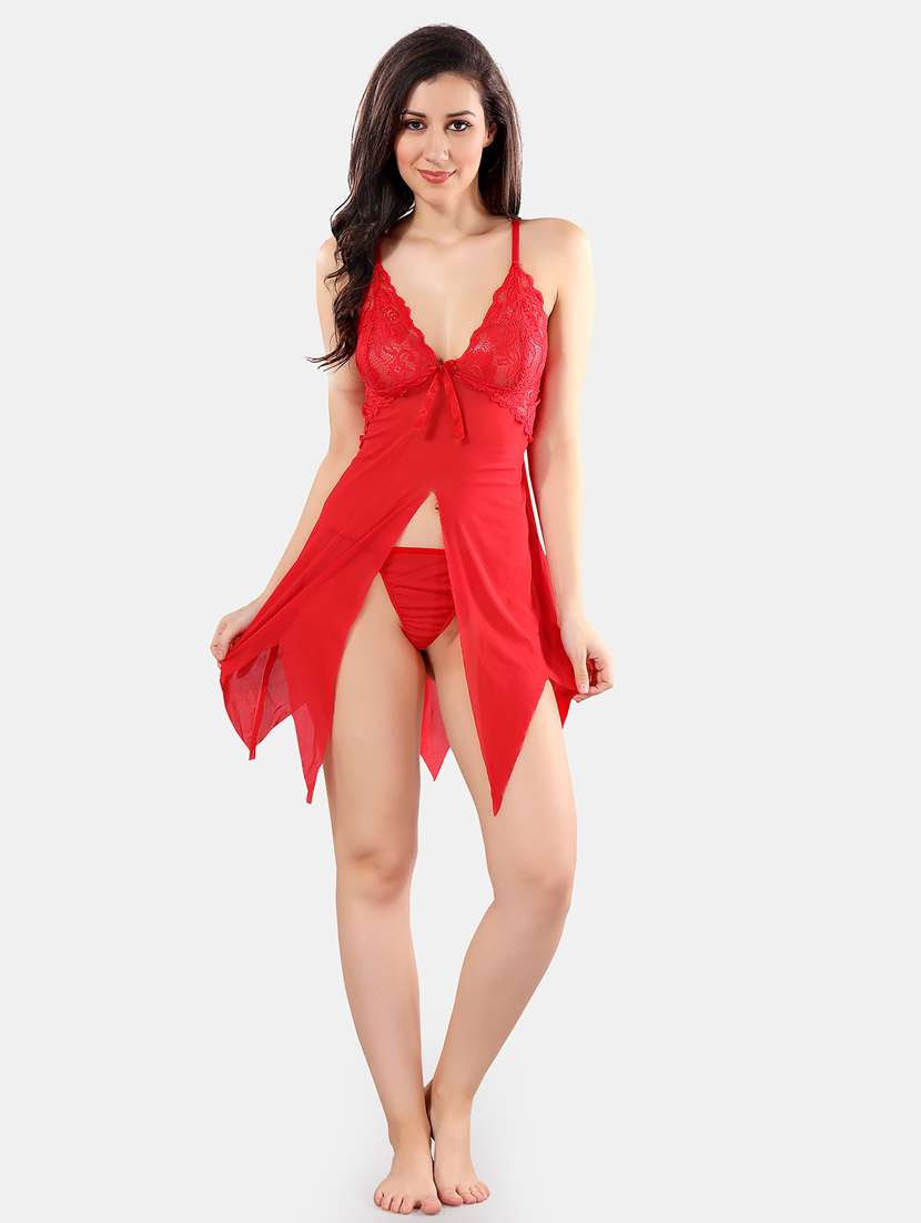 red net babydoll
