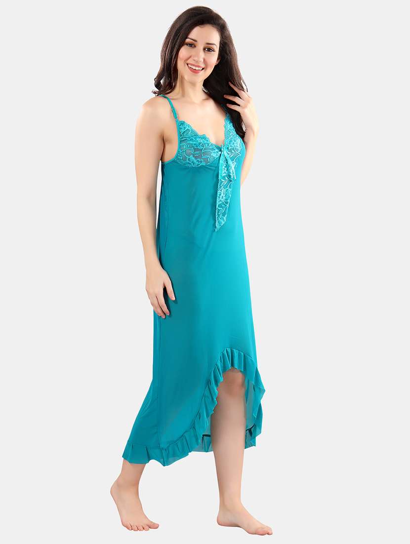 women lace detailed shoulder strap babydoll - 21552841 -  Standard Image - 2