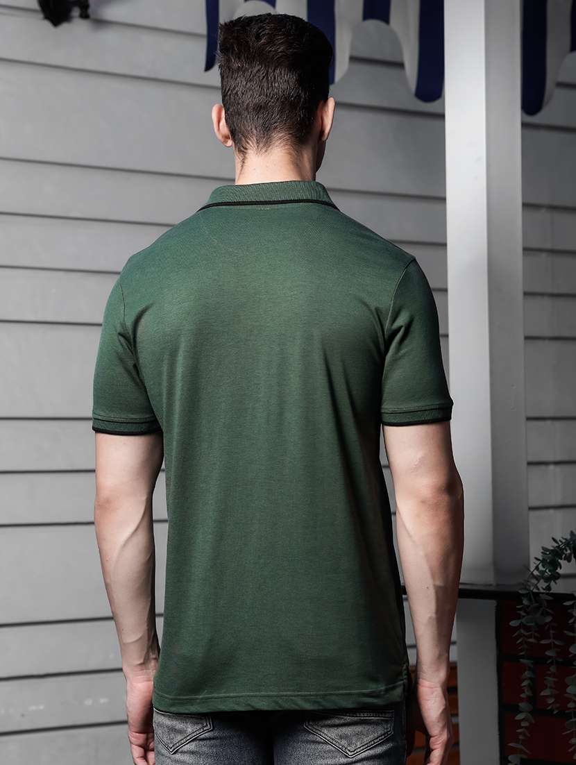 men solid short sleeve polo t-shirt - 21552856 -  Standard Image - 2