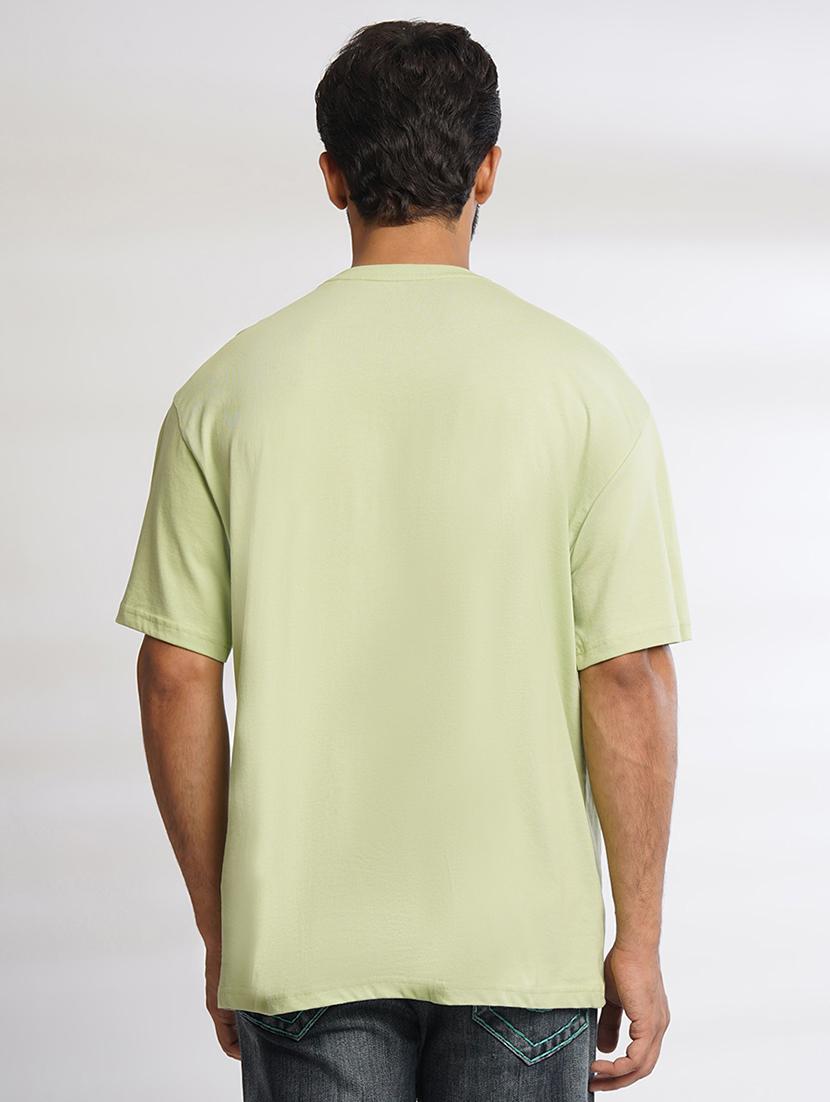 men front print oversized t-shirt - 21552859 - Standard Image - 2