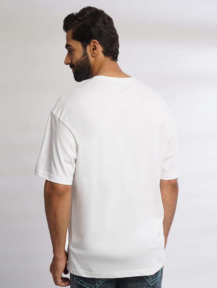 men front print oversized t-shirt - 21552861 - Standard Image - 2
