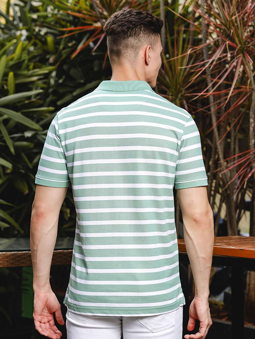 men striped polo t-shirt - 21552886 - Standard Image - 2